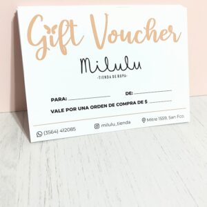 Diseño: Gift Voucher