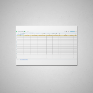 Excel Lista de pedidos