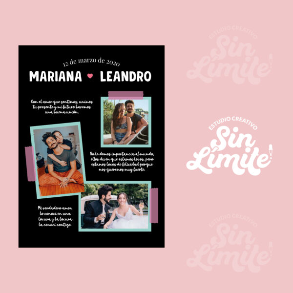 Imagen porta retrato (parejas)