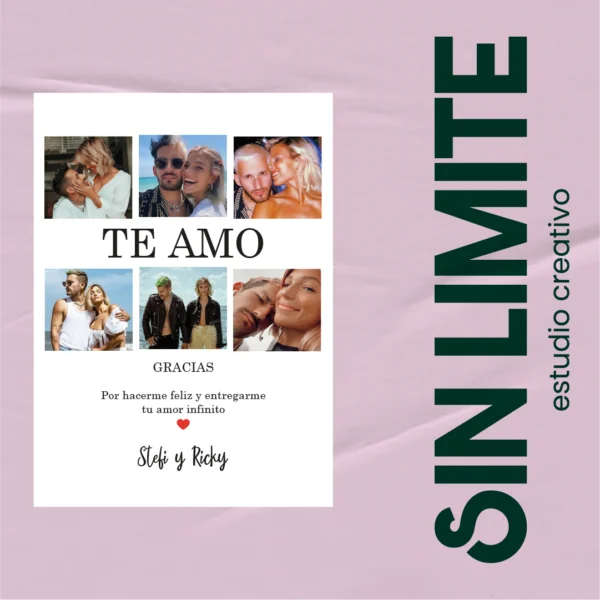Porta Retrato: Te Amo en Seis Actos